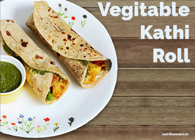 Vegetable Kathi Roll