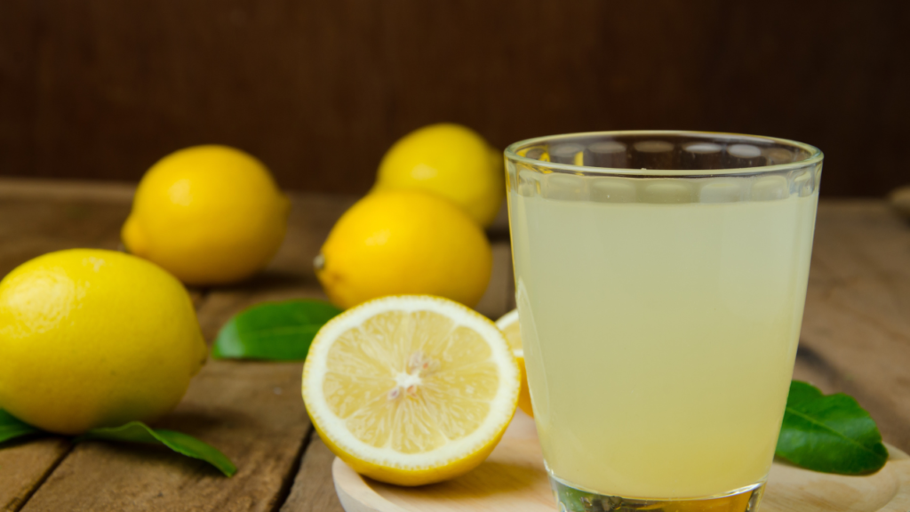  Lemon juice with sabja seeds